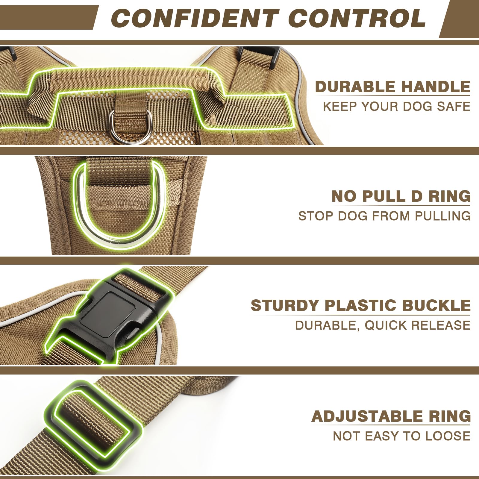 WINSEE back handle provides controlled restraint when needed