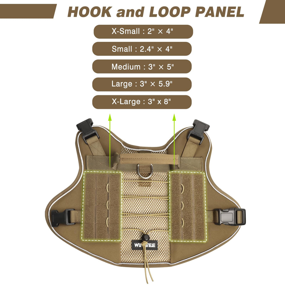 WINSEE harness shows front and back D rings for training and leashes