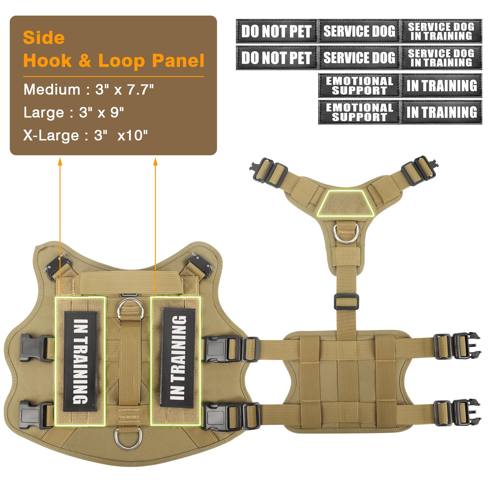 WINSEE double padded handles provide safer dog assistance.