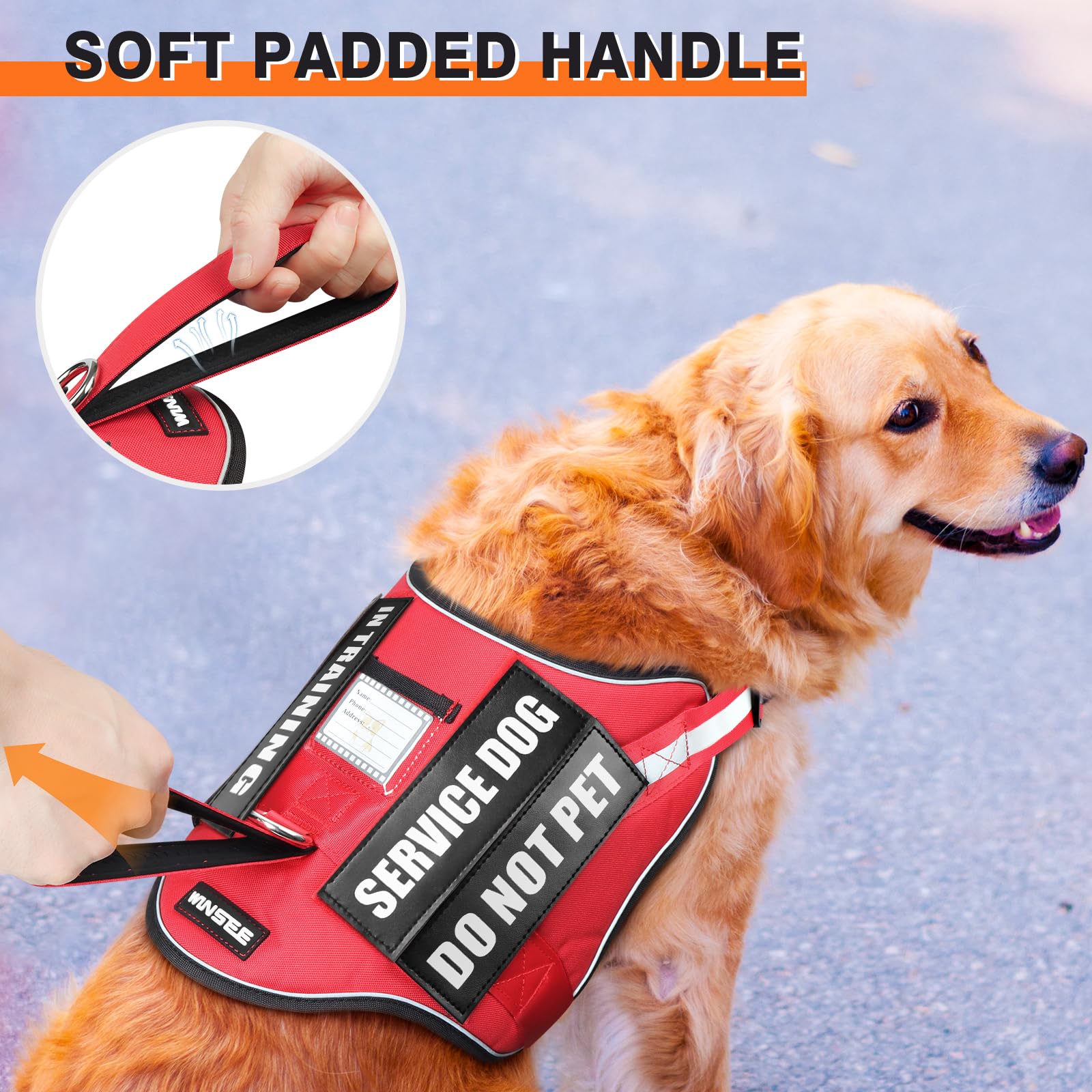 ID card slot on the harness for quick identity checks.