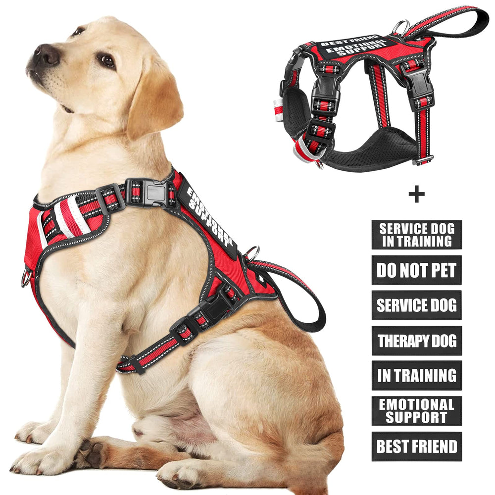 WINSEE service dog vest front clip for secure leash control during walks