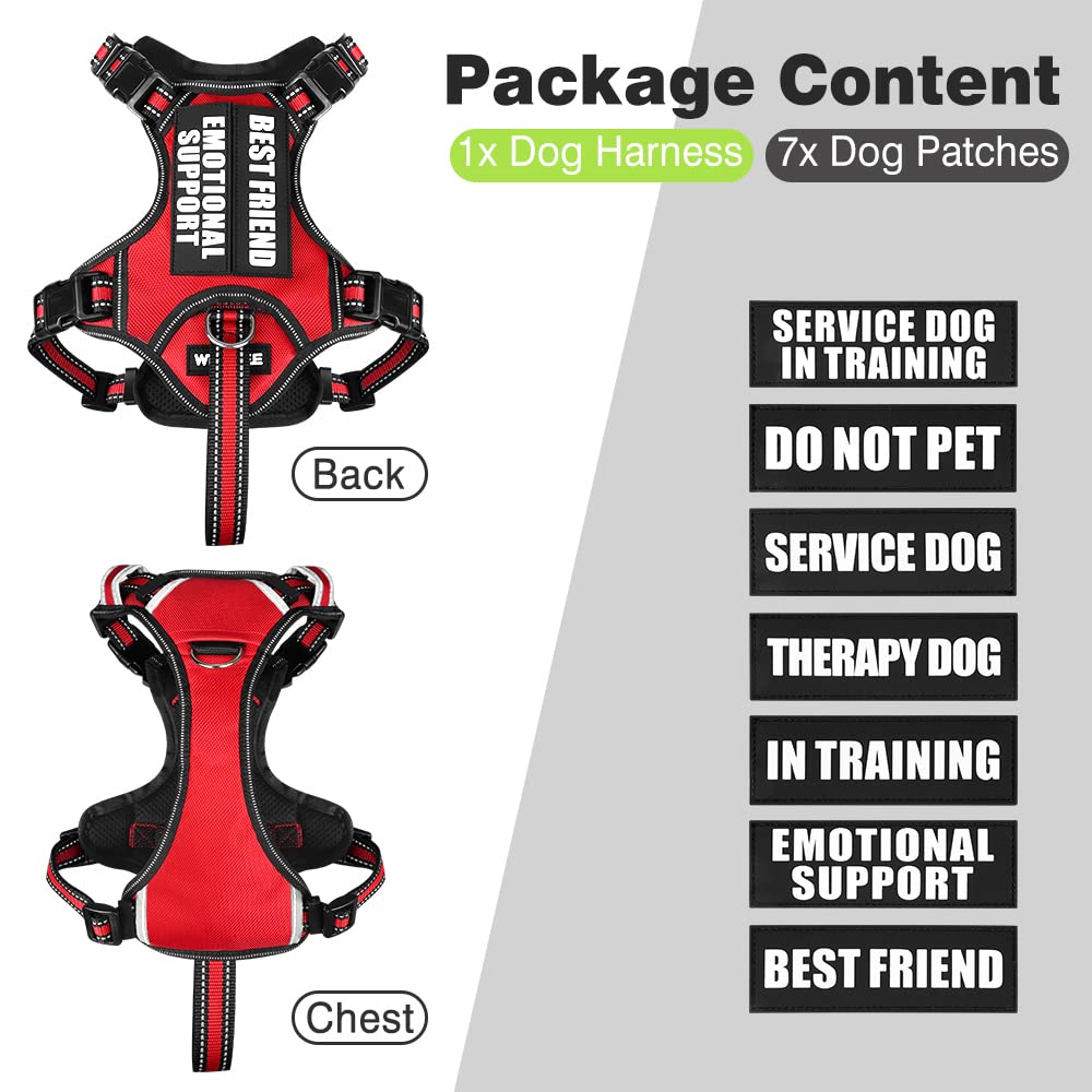 WINSEE vest front padded handle for quick control in crowded areas