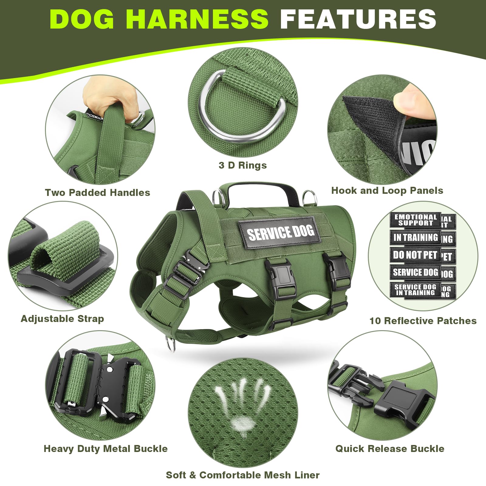 WINSEE vest with heavy-duty metal shoulder buckles for secure fit