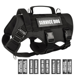 WINSEE service dog vest with MOLLE side pouches for quick gear access.
