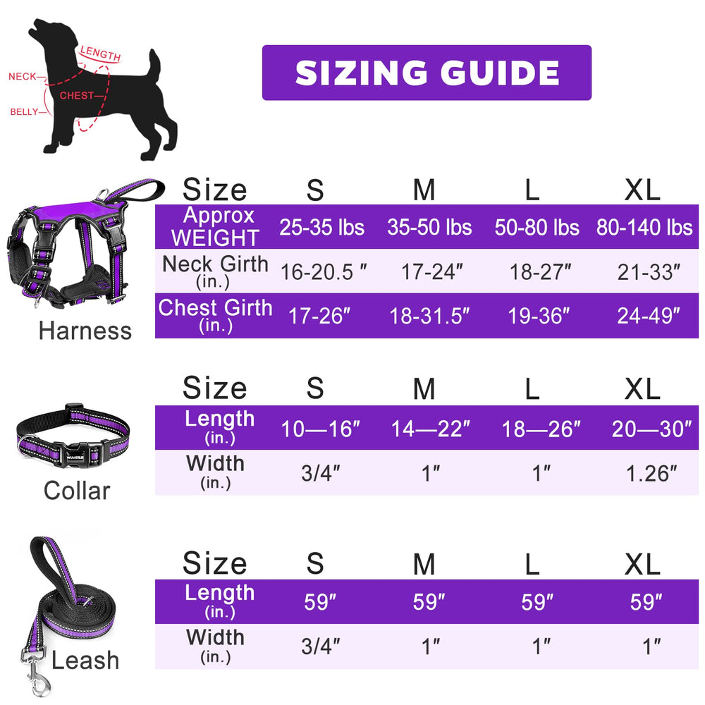 Winsee size range from small to XL fits many dogs securely.