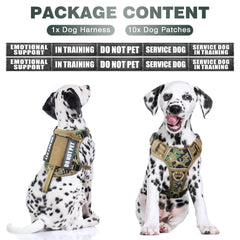 WINSEE Tactical Dog Harness back clip enables secure leash attachment on walks.