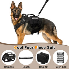 WINSEE harness chest straps and buckles for secure control during walks.