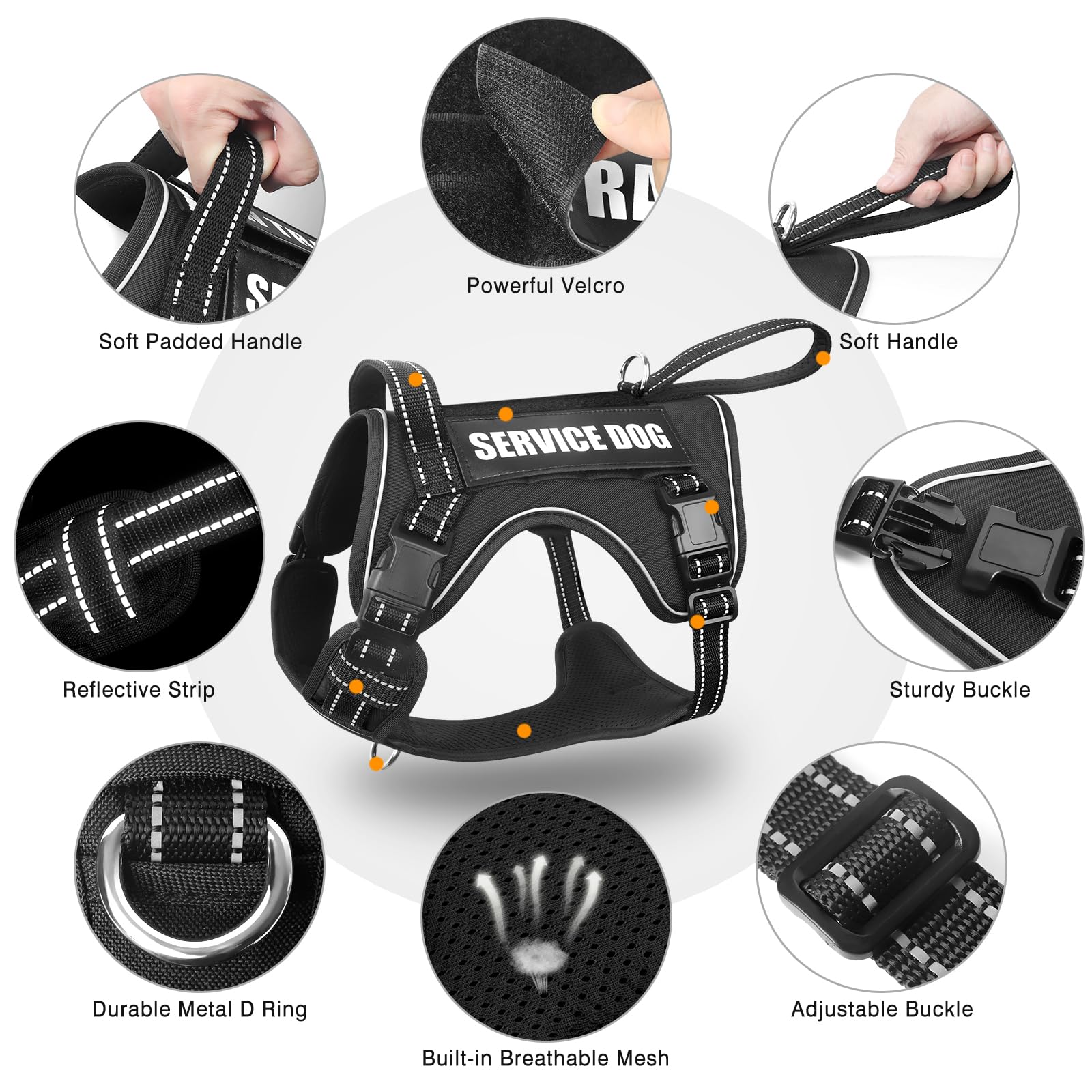 WINSEE reflective nylon increases visibility on dawn and dusk strolls