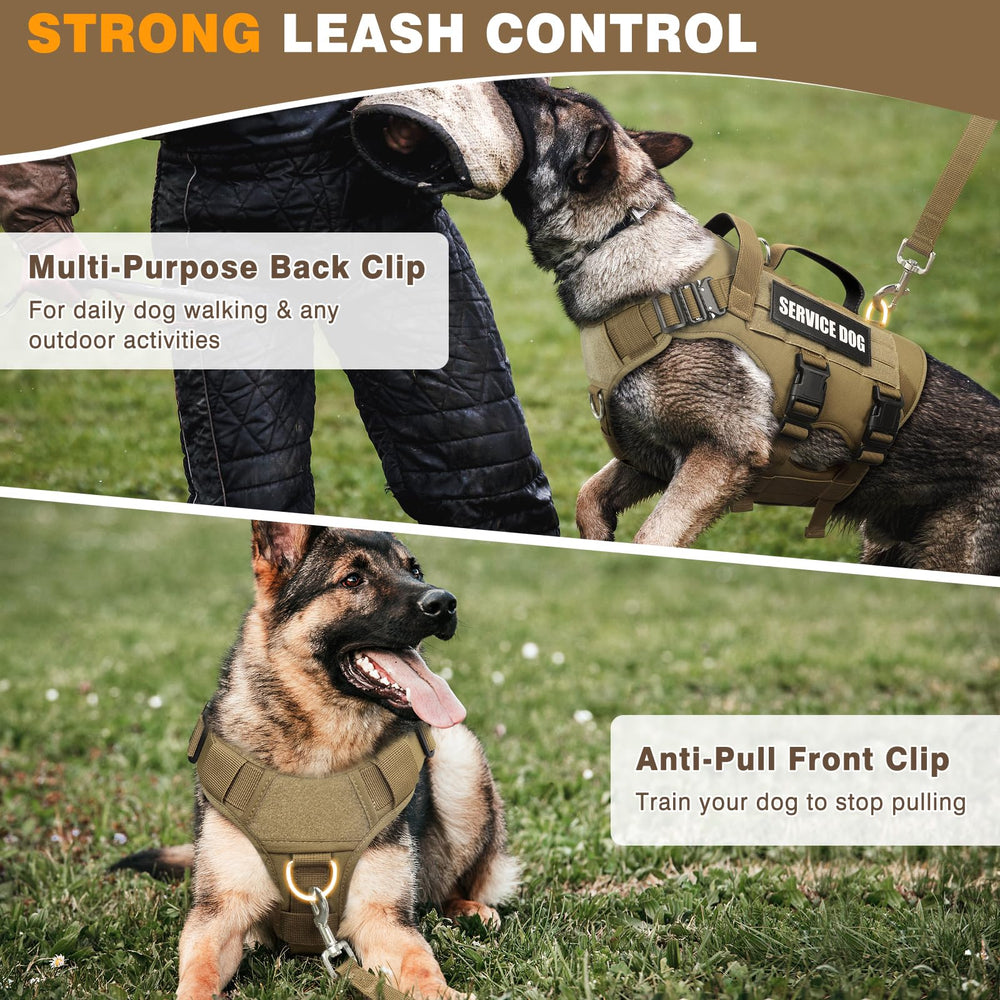 WINSEE military-style vest with three D rings for leash options.