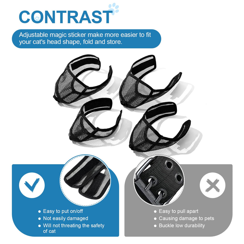 Wintchuk cat muzzle features adjustable fit for different cat faces
