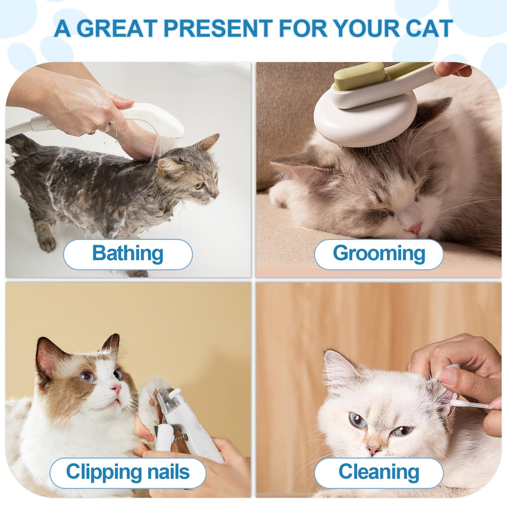 Wintchuk cat muzzle helps reduce biting and licking during grooming