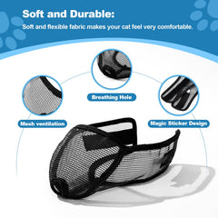 Wintchuk cat muzzle designed for grooming and nail trimming sessions