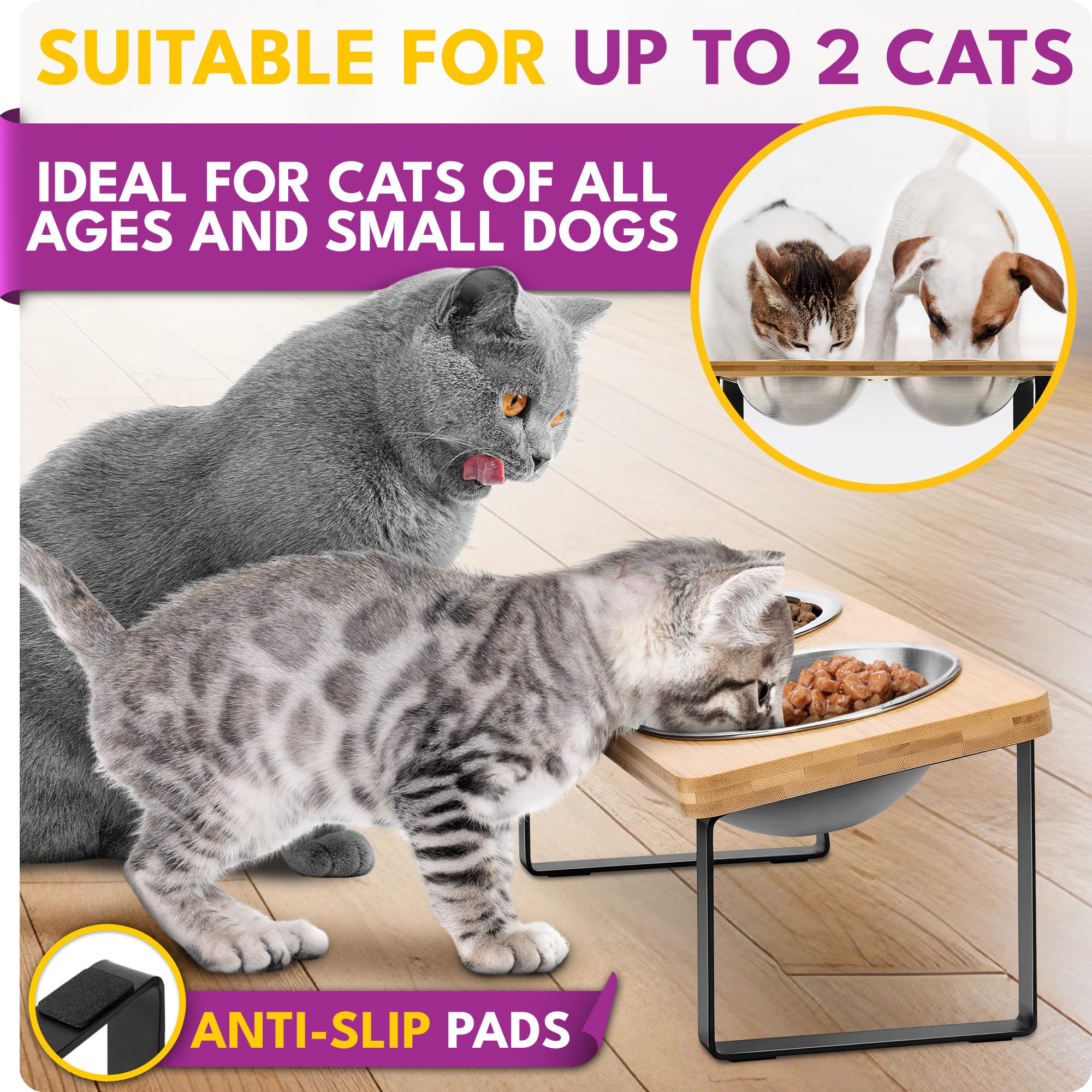 WinTruffles anti-slip bowl mats help prevent spills during lively mealtimes.