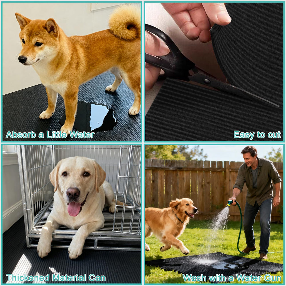 Wiojtry cut-to-fit mat for wide spaces adapts to any crate.