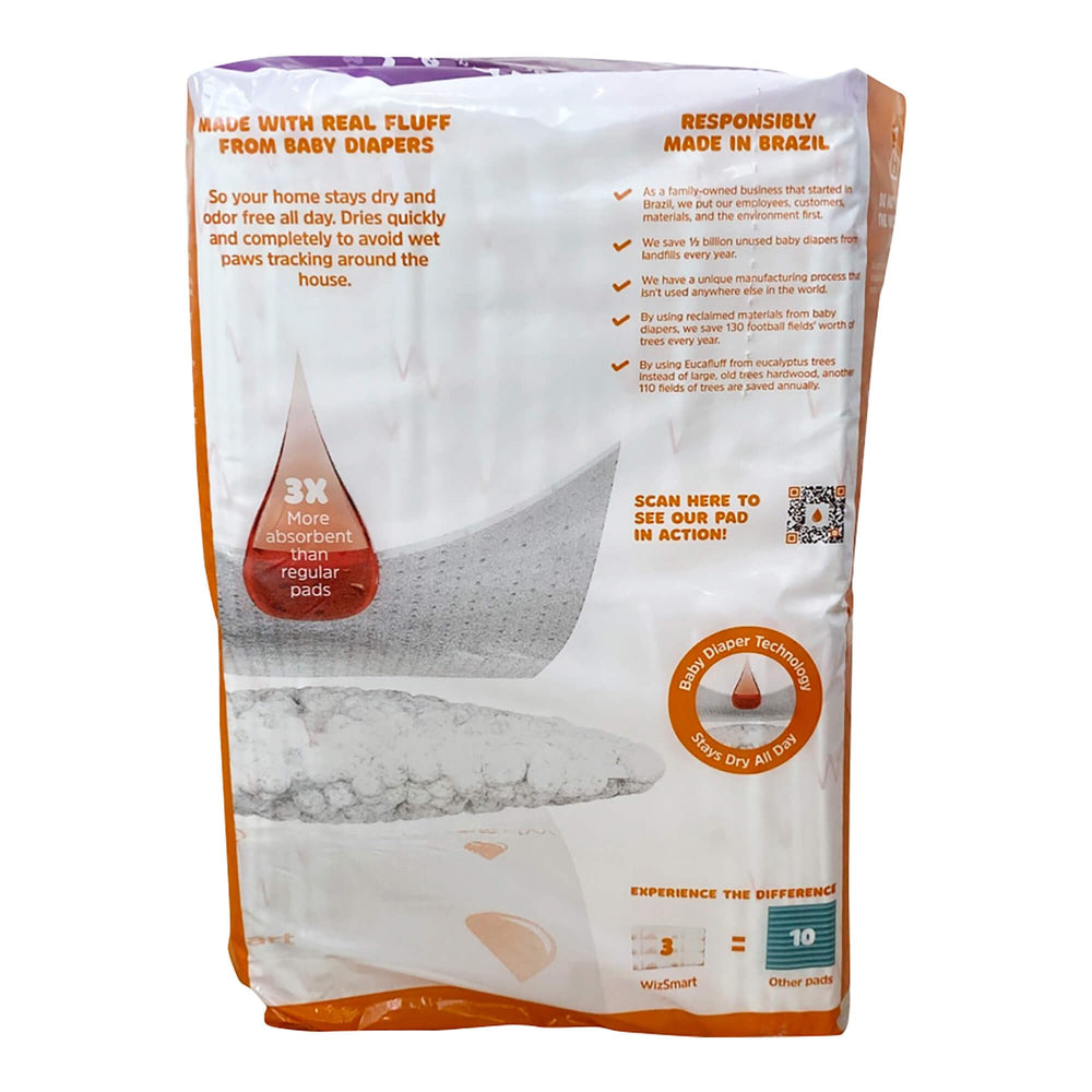 WizSmart Heavyweight pads with ultra-absorbent core for mess containment