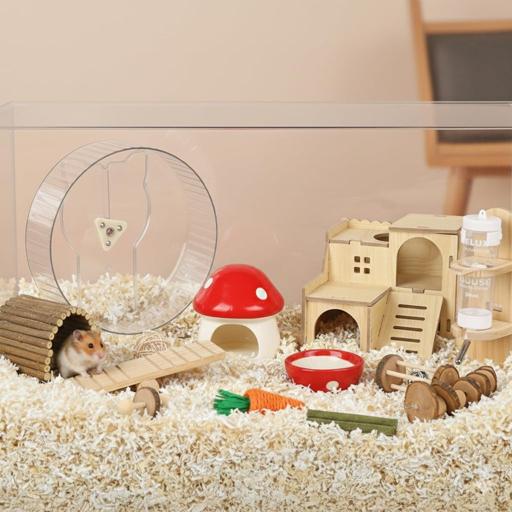 WKHTL Pet enrichment set supports a well-rounded hamster habitat.