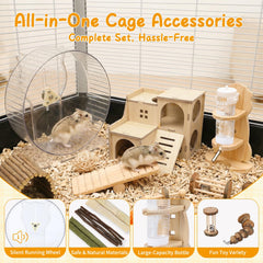 WKHTL Pet ceramic hideout creates a cozy retreat for hamsters.