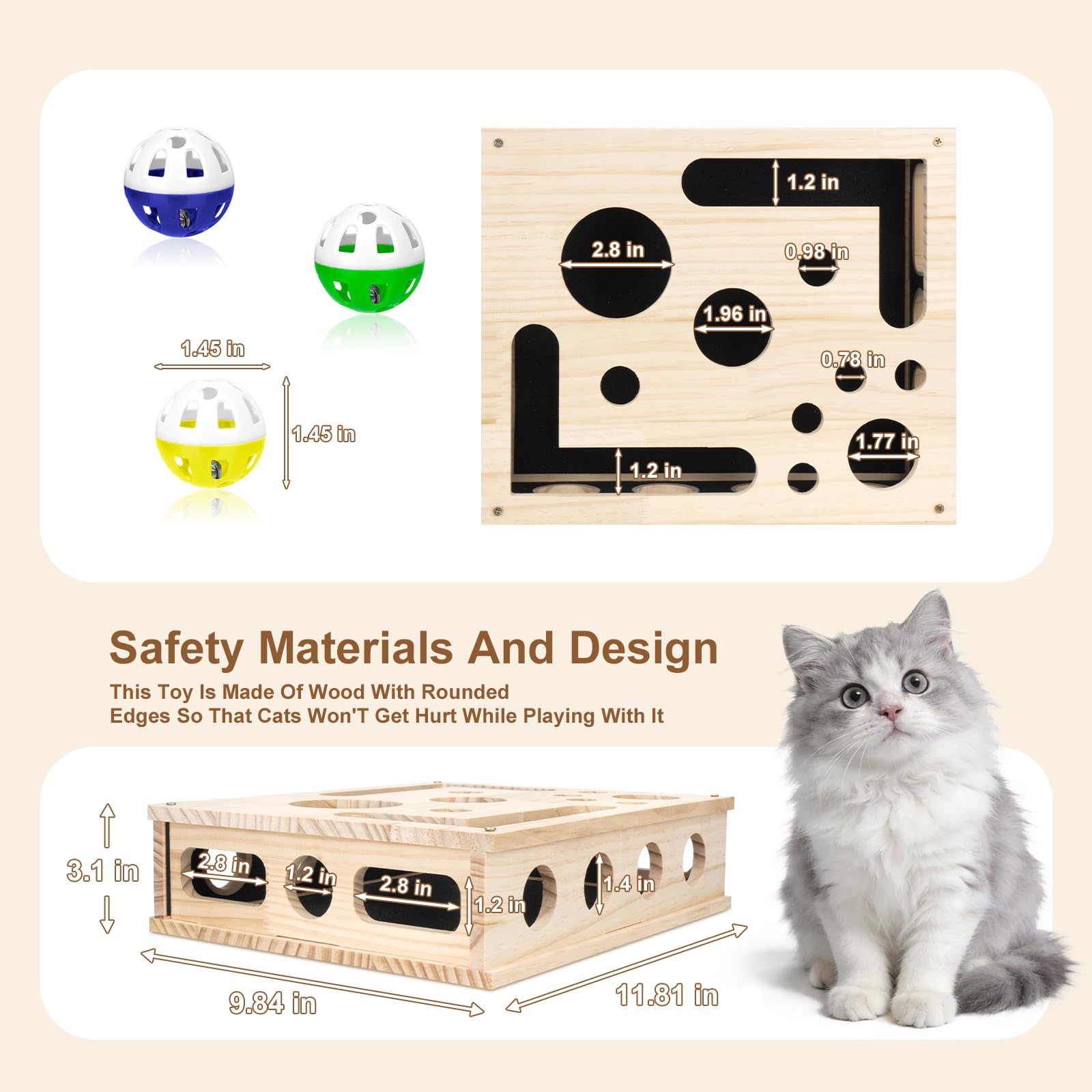 Wmbzxh built-in sandpaper detail on the cat scratcher surface