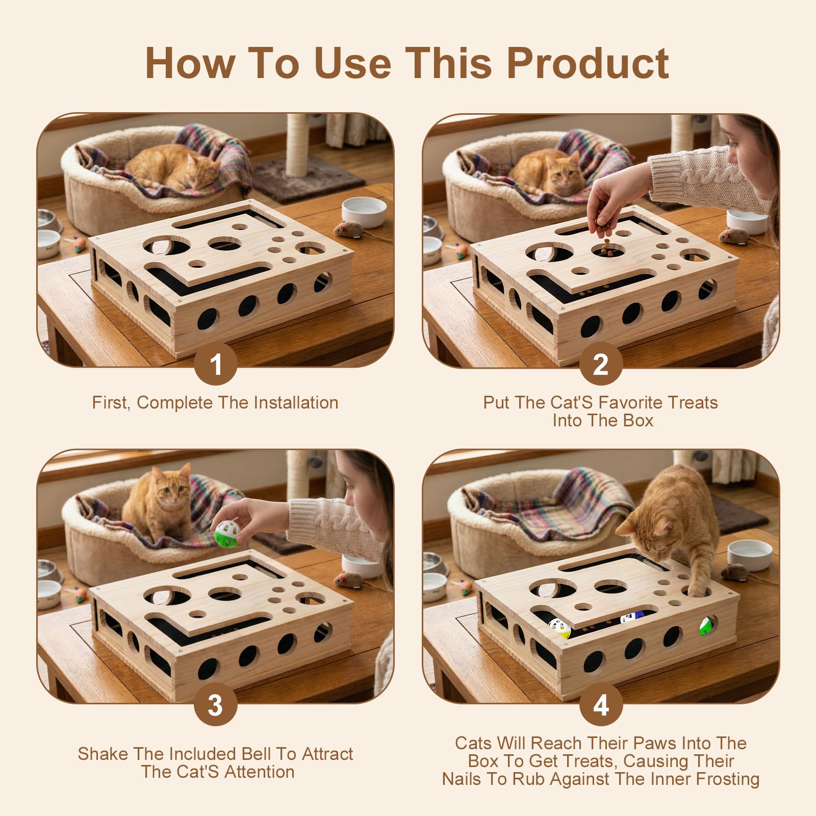 Wmbzxh design suitable for all ages of cats for daily enrichment