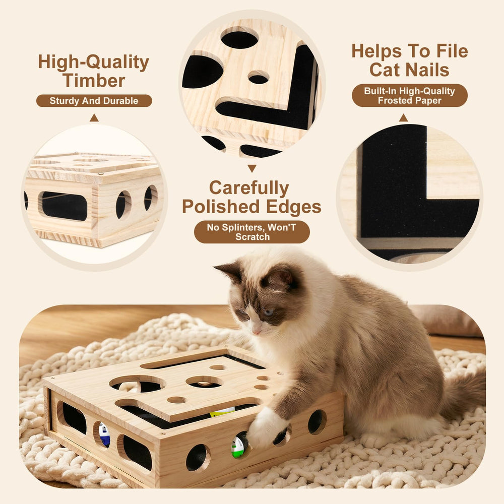 Wmbzxh solid wood construction of the enrichment box for durability