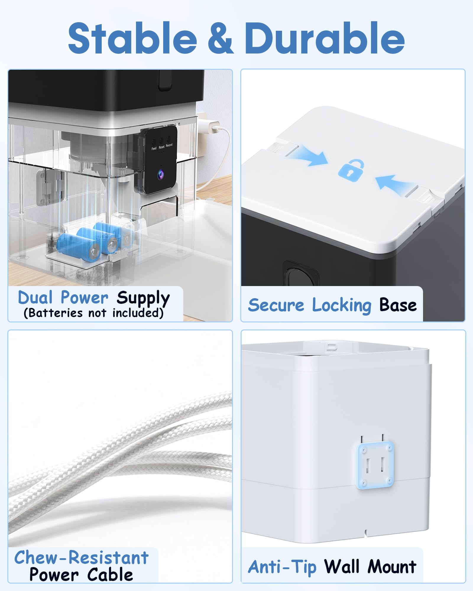 Wnfuo tip-resistant design stabilizes the unit in busy homes
