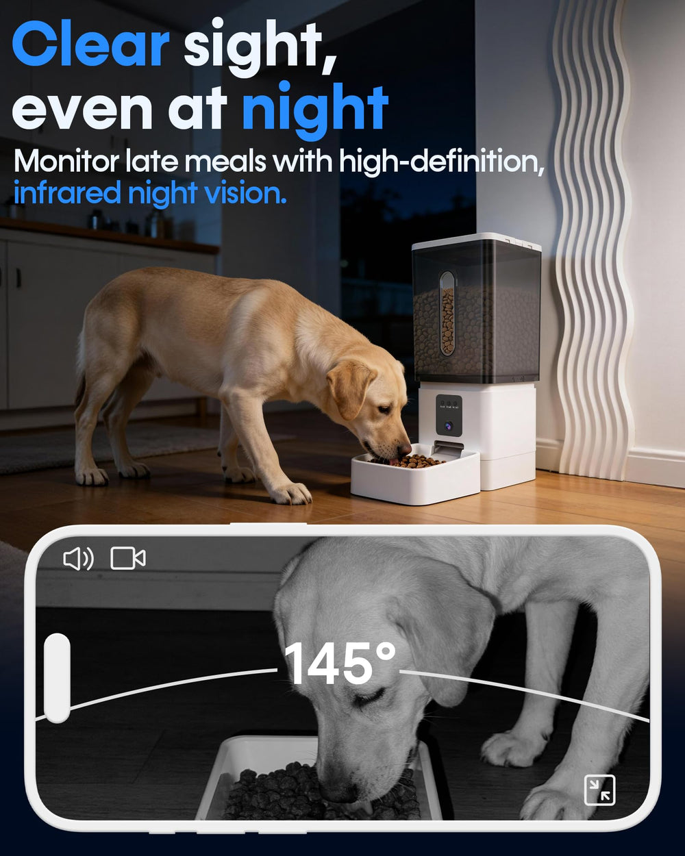Wnfuo large-breed feeder suitable for kitchen or living room setups