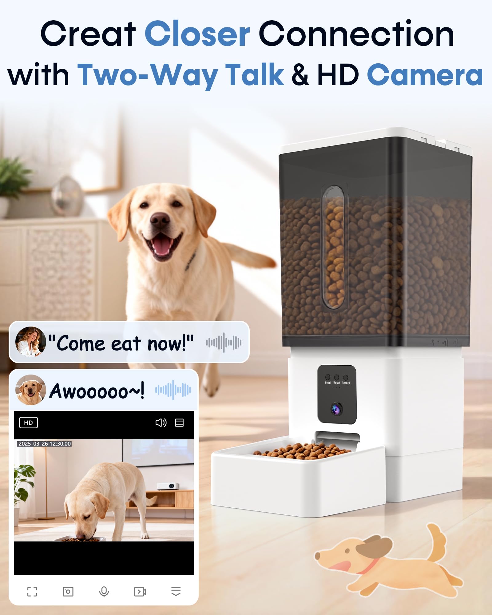 Wnfuo WiFi-enabled feeder with camera for remote scheduling