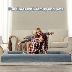 WNPETHOME anti-slip bottom keeps the bed in place on floors.