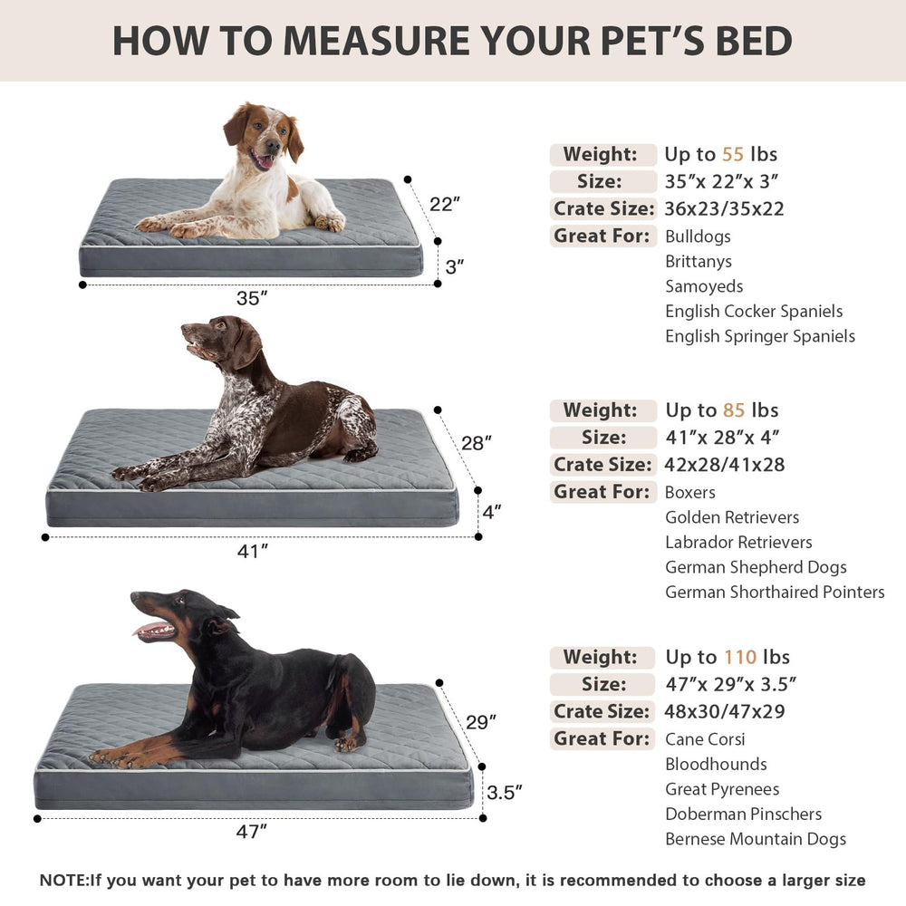 WNPETHOME anti-slip bottom keeps the bed in place.