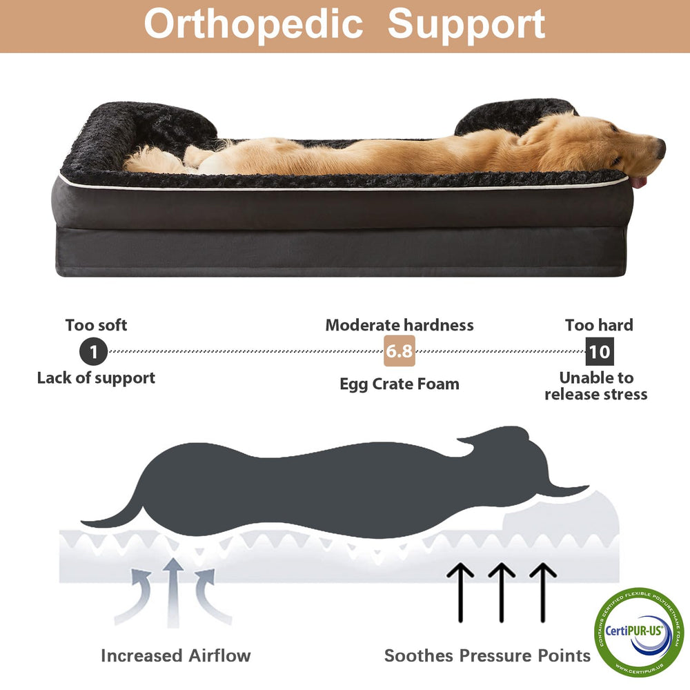 WNPETHOME C-shaped bolster detail on rose-plush surface for calming naps