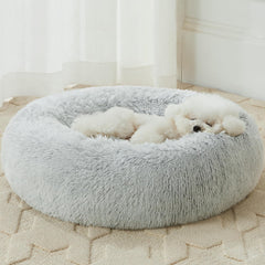 WNPETHOME Calming Donut Bed front view, cozy design for anxious pets