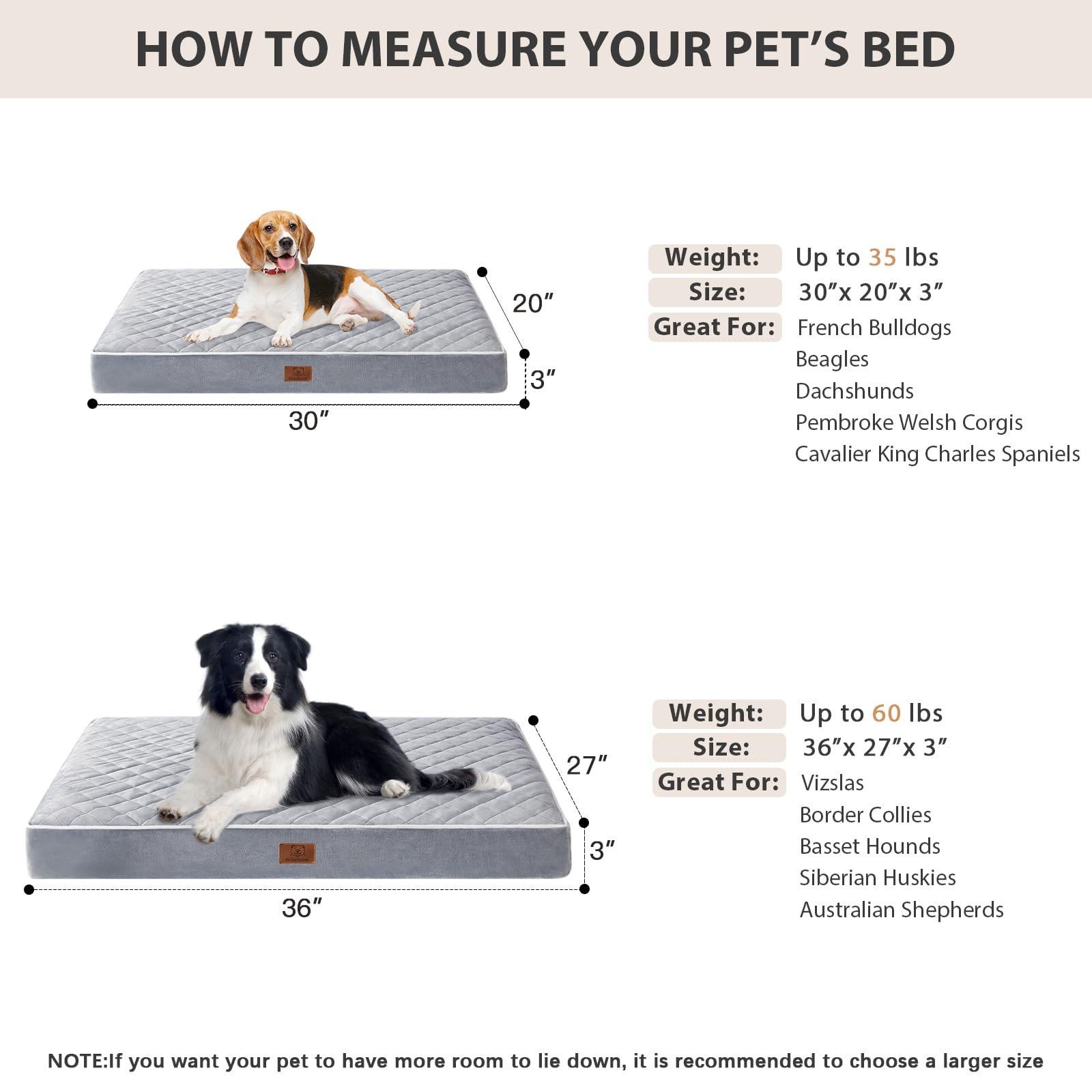 WNPETHOME bed has anti-slip bottom to stay in place during play