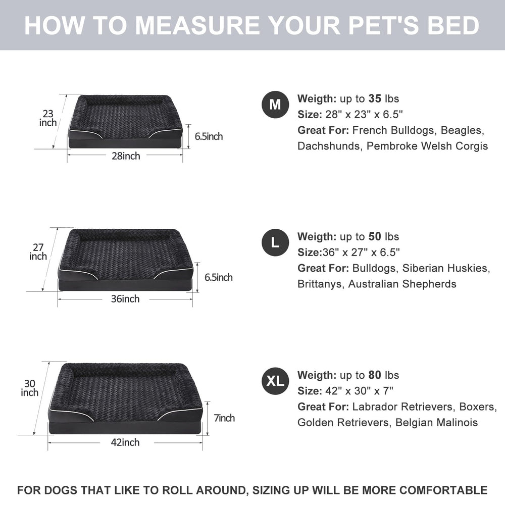 WNPETHOME waterproof inner lining protects bed from accidents