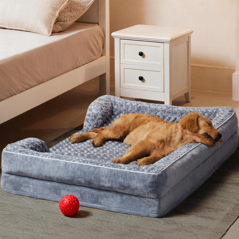 WNPETHOME large dog bed with orthopedic foam for joint support and comfort