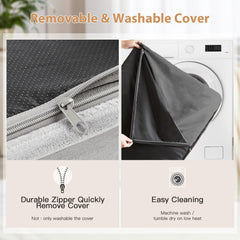 WNPETHOME waterproof layer and anti-slip bottom keep the bed mess-free and stable.