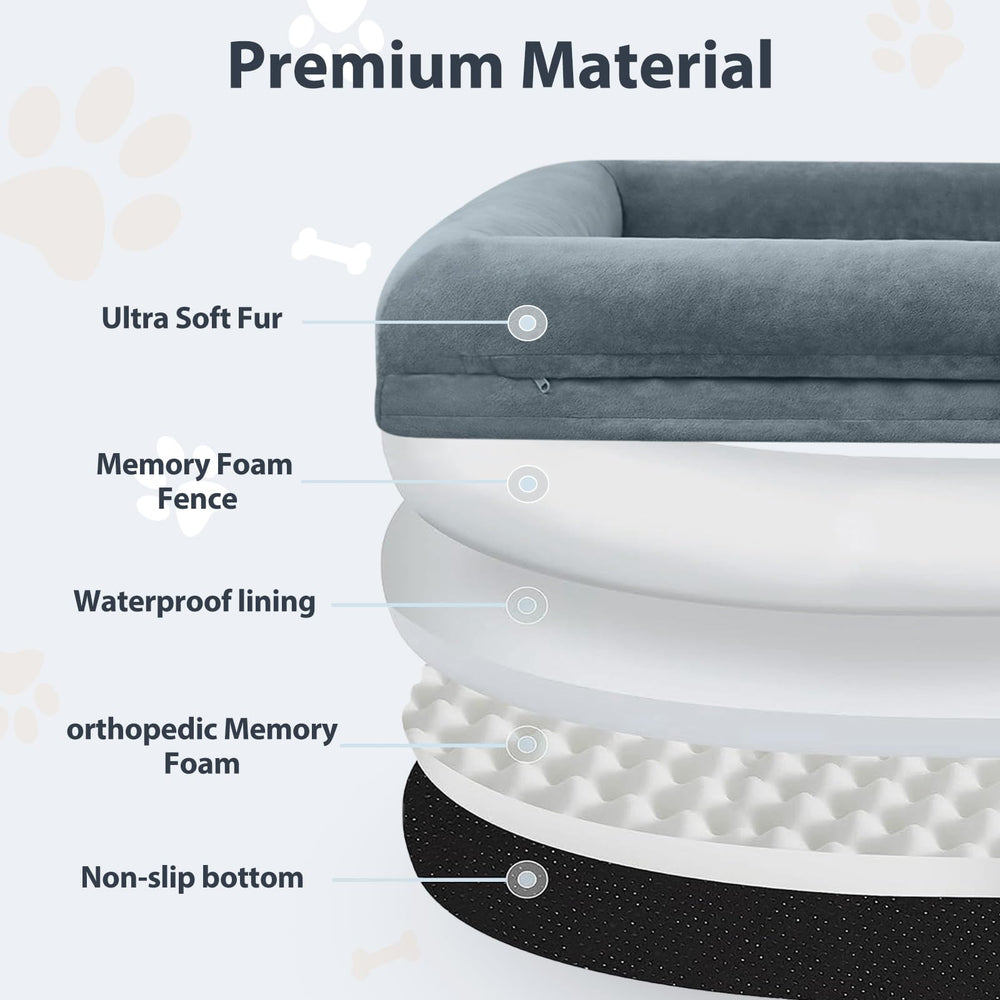 WNPETHOME orthopedic foam provides even support for large dogs.