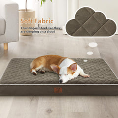 WNPETHOME orthopedic XL dog bed with quilting adds stylish support.