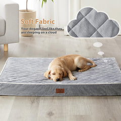 WNPETHOME orthopedic XL dog bed showing a quilted pattern and plush comfort