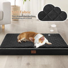 WNPETHOME orthopedic XL dog bed quilted shell close-up highlighting soft fabric and premium quilting