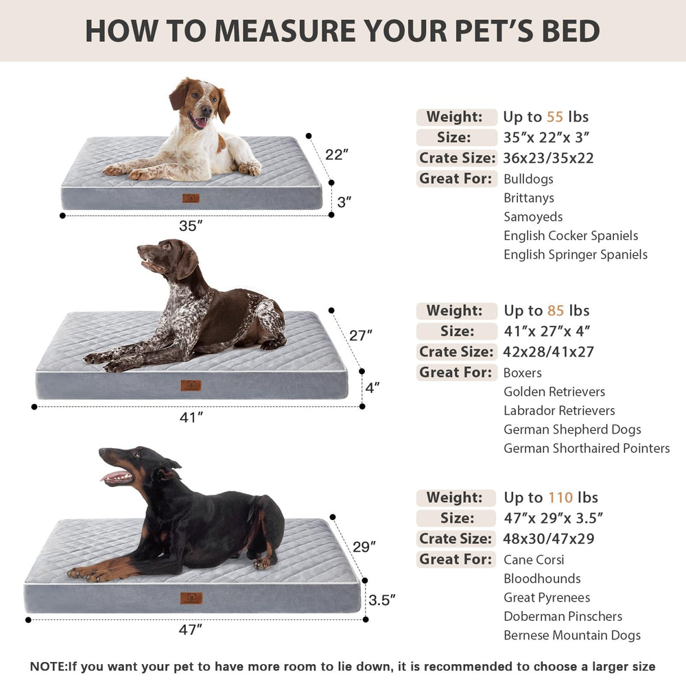 WNPETHOME orthopedic XL dog bed ships vacuum-sealed and expands on arrival