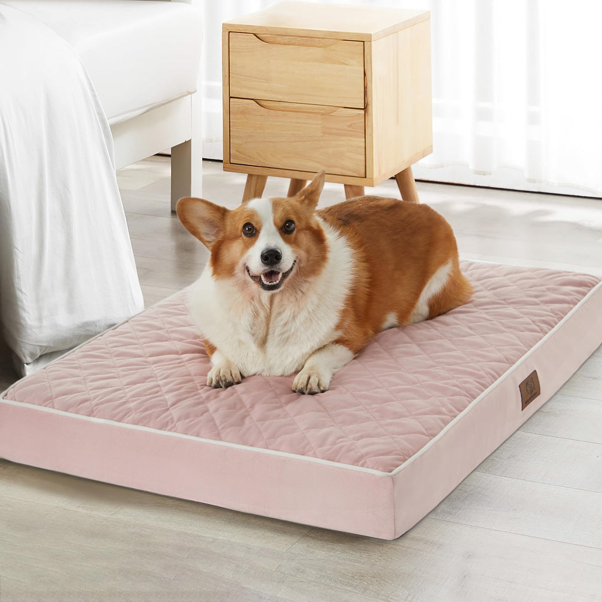 WNPETHOME orthopedic XXL dog bed with velvet surface for cozy warmth.