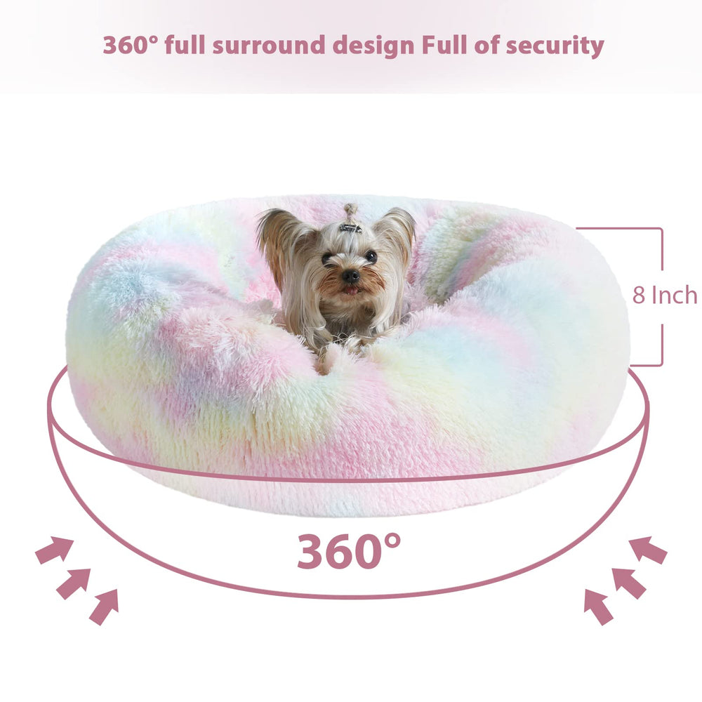 WNPETHOME rainbow plush fabric enhances comfort and style on every nap.