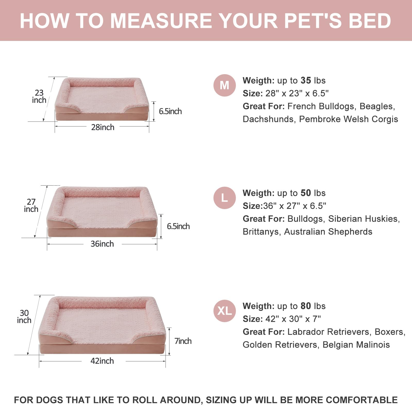 WNPETHOME rose-pattern plush cover provides soft, calming comfort for pets.