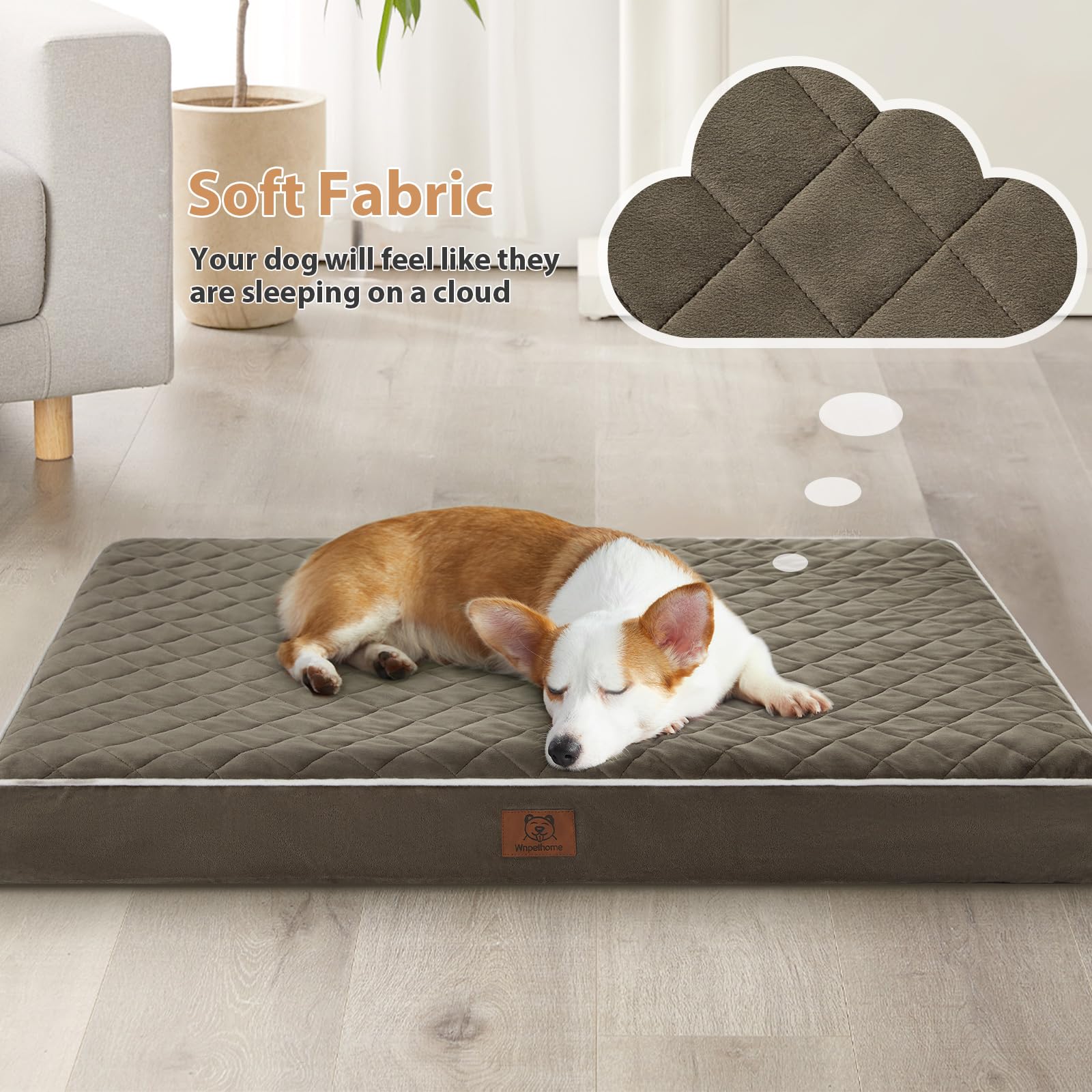 WNPETHOME washable cover with zip closure for easy cleaning.