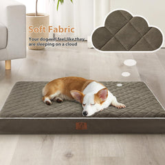 WNPETHOME waterproof dog bed bottom keeps floors clean and dry.
