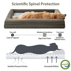 WNPETHOME anti-slip bottom keeps bed in place