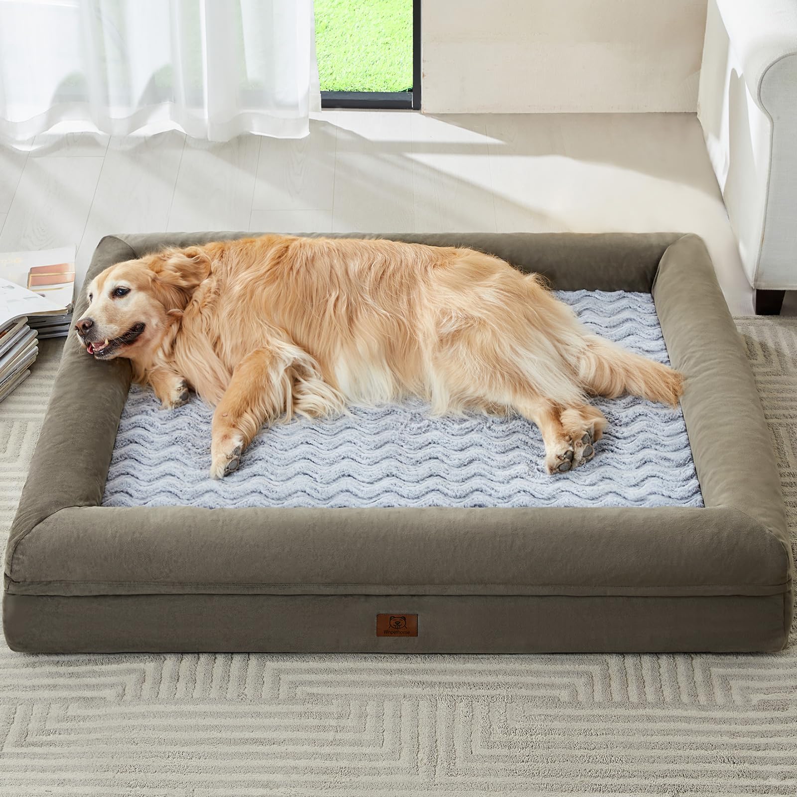 WNPETHOME XXL dog bed cover washable for easy cleaning and maintenance