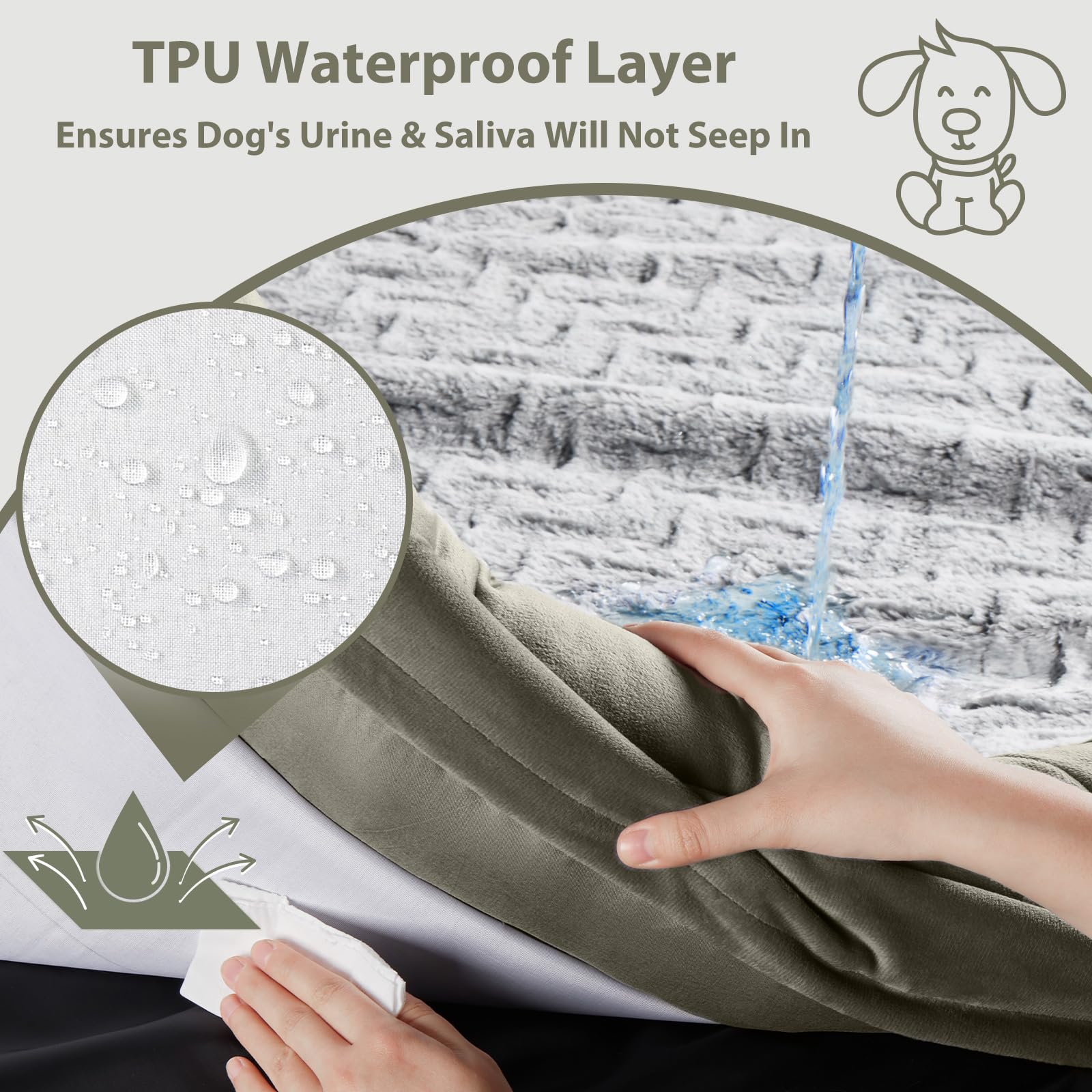 WNPETHOME velvet-soft fabric delivers gentle skin-friendly comfort