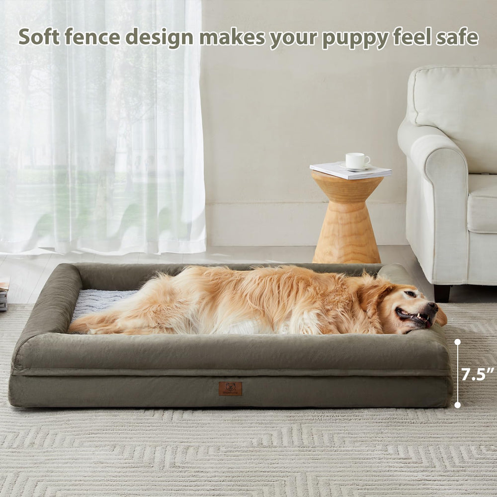 WNPETHOME XXXL bed with side bolsters for secure cuddling