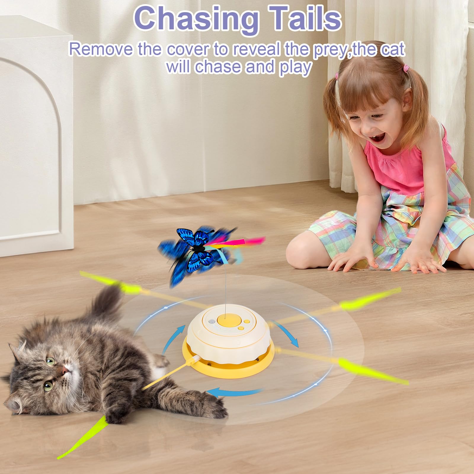 Wn's Day 20-9-inch cat toy offers a large play area for longer sessions